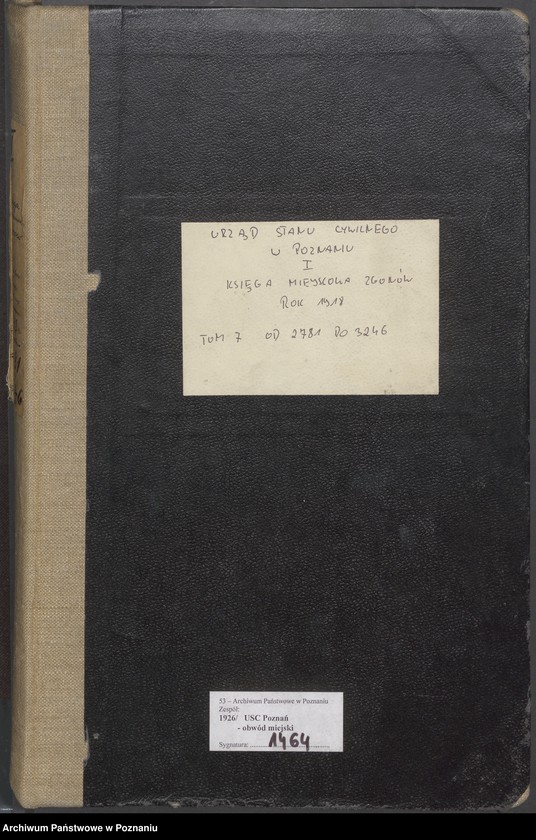 Obraz 2 z jednostki "Księga miejscowa zgonów tom VII [Rejestr główny zgonów]"