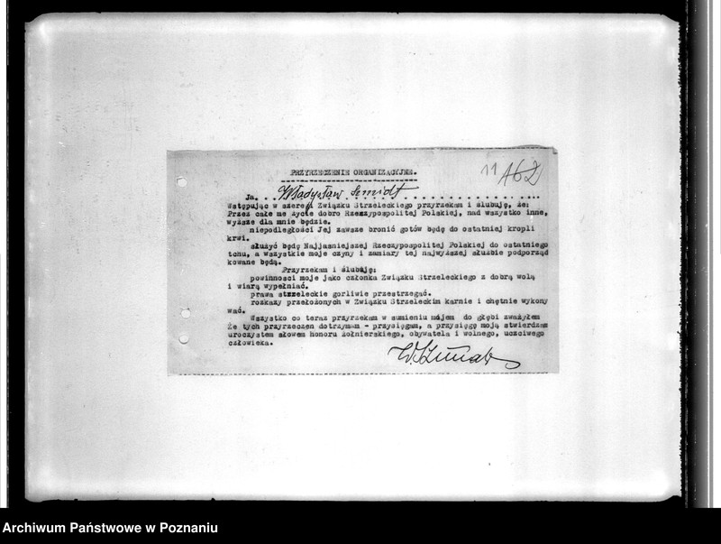image.from.unit.number "Przyrzeczenia organizacyjne, spisy strzelców i inne pisma o charakterze personalnym Komendy Powiatowej w Koninie"