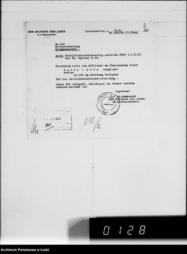 Obraz 7 z jednostki "Lumpen gegen Zellwolle [dostawa z Getta]"