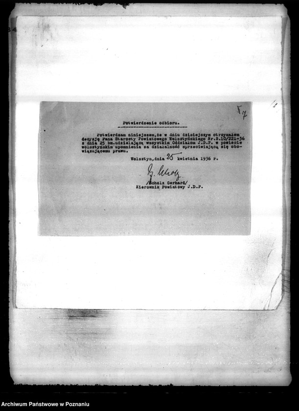 Obraz 11 z jednostki "/Jungdeutsche Partei für Polen w Wolsztynie/"