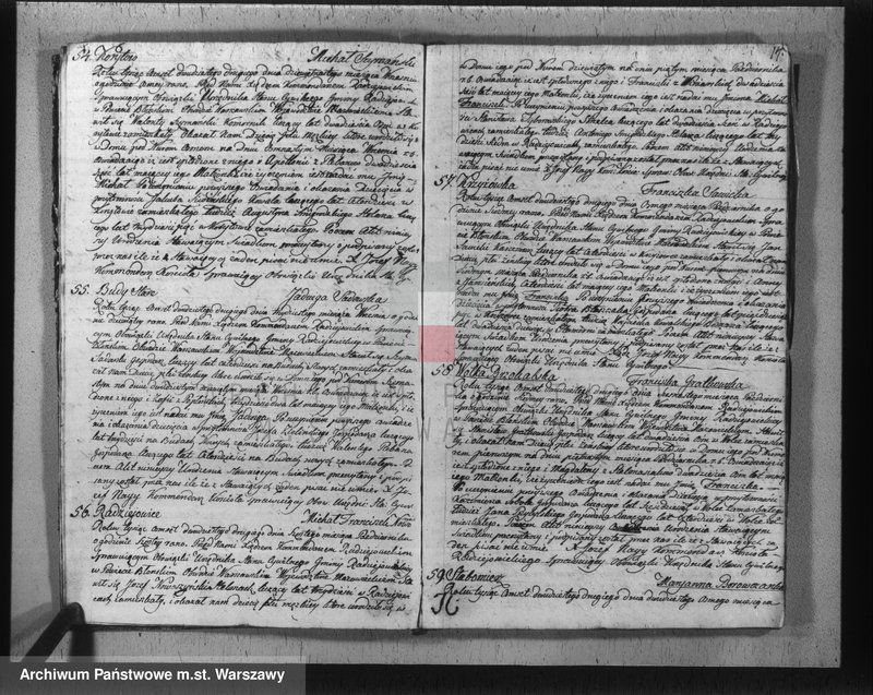 Obraz 16 z jednostki "Akta urodzeń, małżeństw, zgonów"