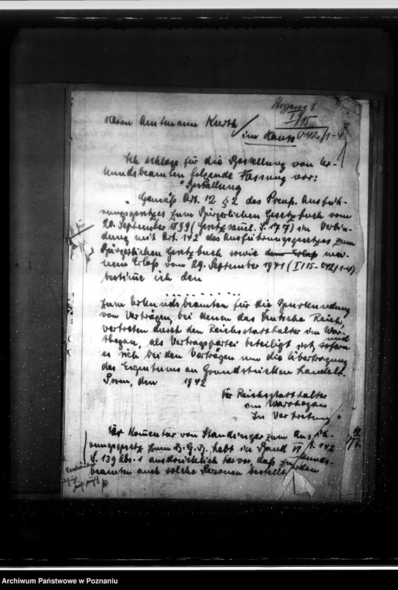 Obraz 5 z jednostki "Bestellung von Urkundenbeamten"