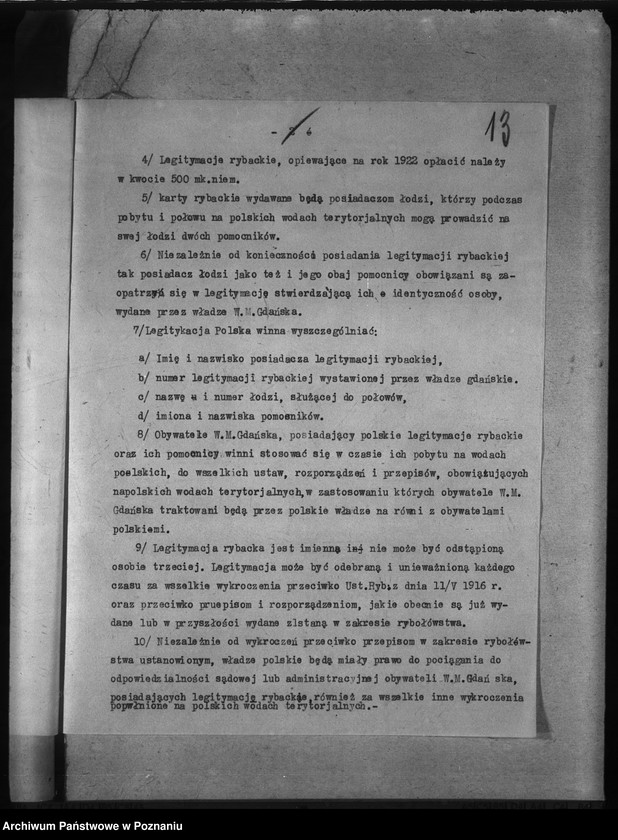 Obraz 17 z jednostki "Deleg. Departamentu Rolnictwa i D. Państw. Rybołówstwo"