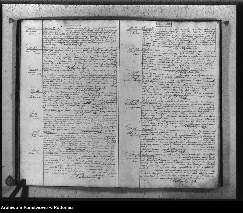 image.from.unit.number "Duplikat akt urodzonych, zaślubionych i zmarłych z parafii Głowaczew na rok 1850"