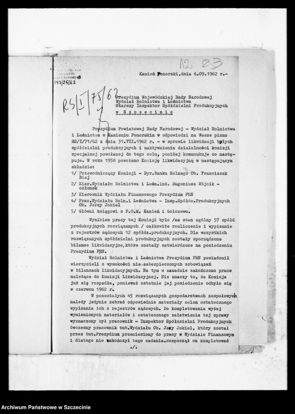 image.from.unit.number "Działalność Rolniczych Spółdzielni Produkcyjnych w powiatach województwa szczecińskiego"