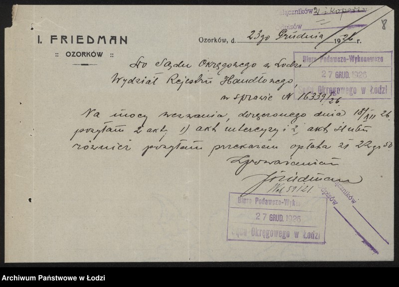 Obraz 10 z jednostki "Izrael Frydman – przemiał zboża"