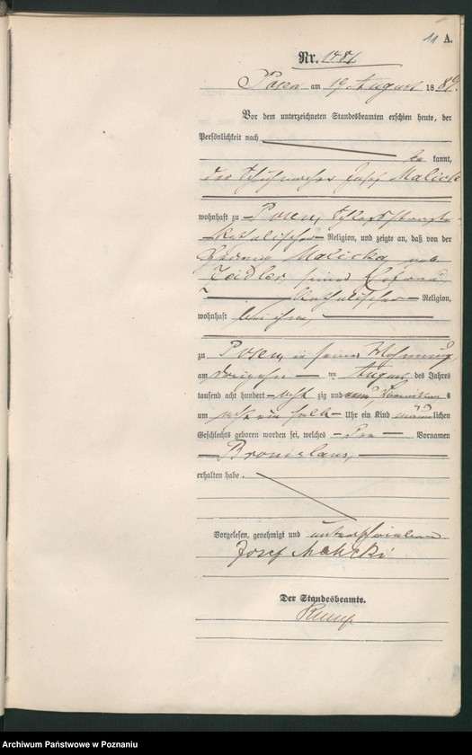 Obraz 14 z jednostki "Księga urodzeń t. IV"