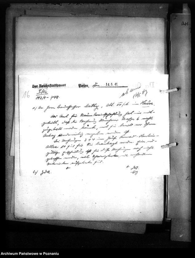 Obraz 19 z jednostki "Wohnungszuweisungen für Deutsche. Verdrängung der Polen."