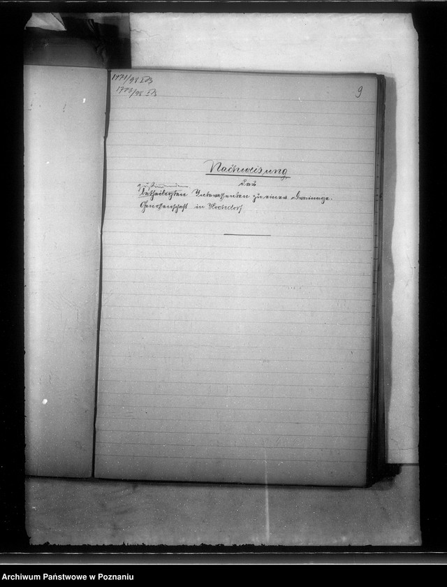 Obraz 13 z jednostki "Bildung der Draenage Genossenschaft Hochdorf Kreises Jarotschin /Wysogotówek/"