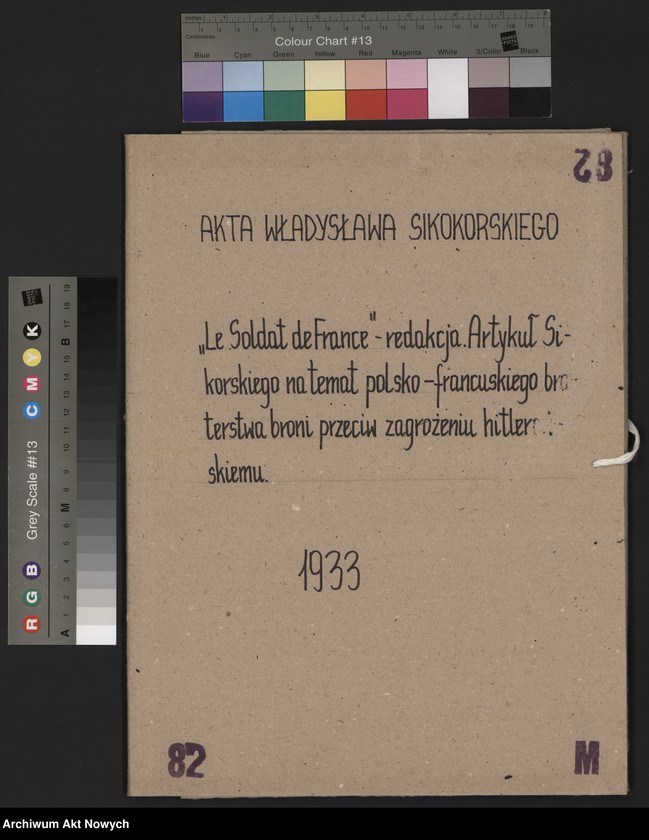 image.from.unit.number ""Le Soldat de France" - redakcja. Artykuł W. Sikorskiego na temat polsko-francuskiego braterstwa broni przeciw zagrożeniu hitlerowskiemu."