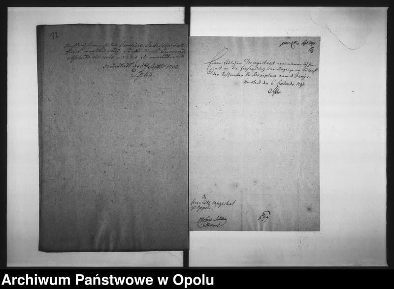 Obraz 19 z jednostki "Acta des Magistrats zu Oppeln von den Fixirten monatlichen Eingaben und der Termins Tabelle"