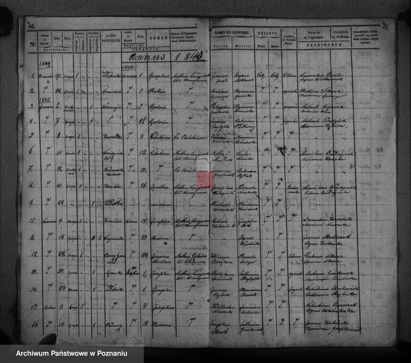 Obraz 13 z jednostki "Duplikat baptisatorum"