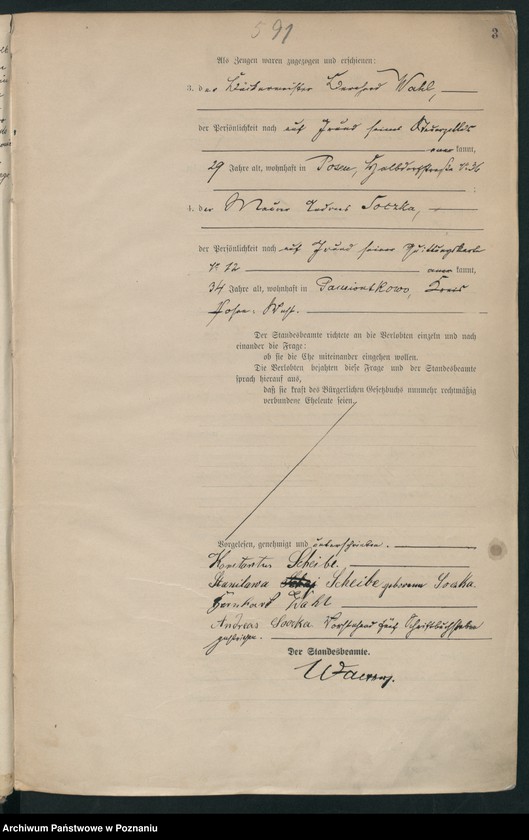 Obraz 5 z jednostki "Księga miejscowa małżeństw tom III [Rejestr główny małżeństw]"