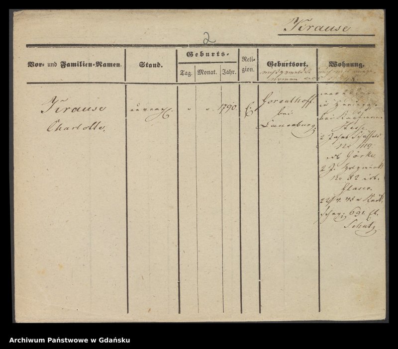 image.from.unit.number "Karty meldunkowe: Krause Charlotte - Krause Emil"