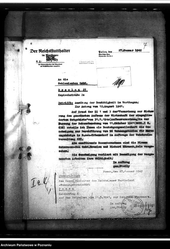 Obraz 11 z jednostki "Wohnungsgesellschaft in Leslau"