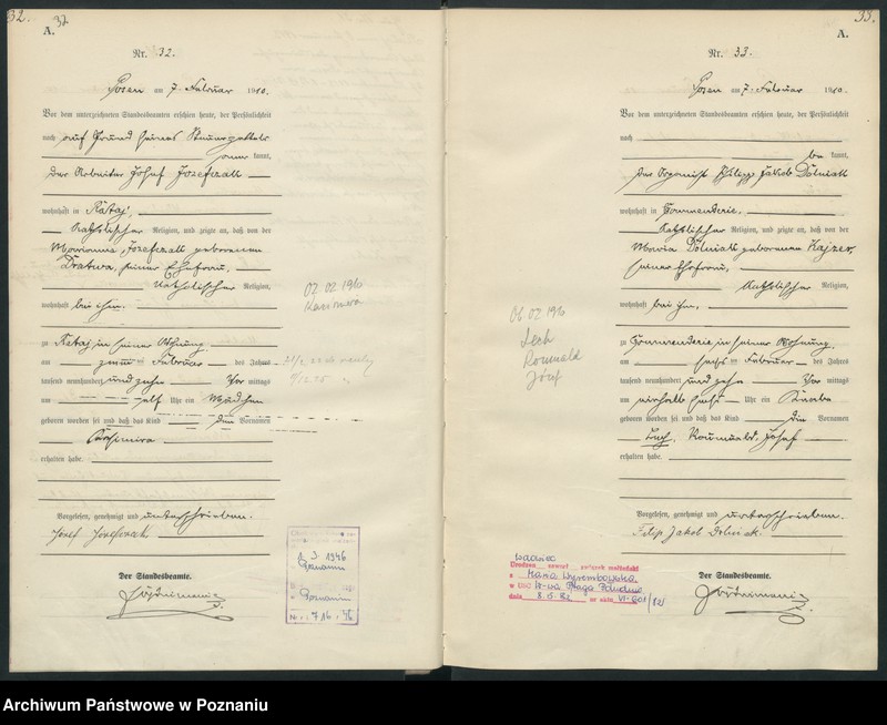 Obraz 19 z jednostki "Księga miejscowa urodzeń [Rejestr główny urodzeń]"