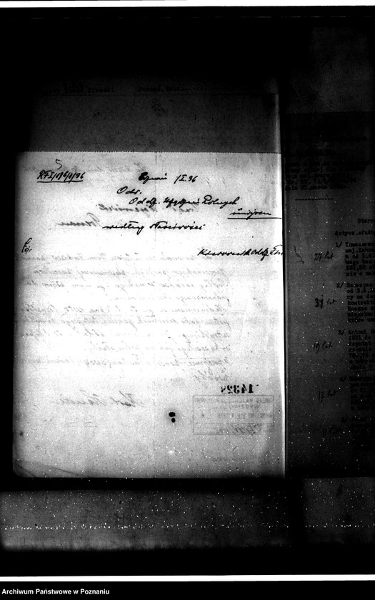 Obraz 8 z jednostki "Majątek Zakrzew powiatu jarocińskiego odprawy z art.. 44 ustawy o wykonaniu reformy rolnej"