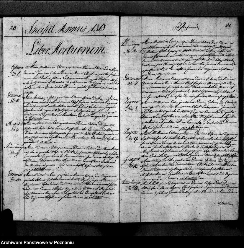 Obraz 14 z jednostki "Duplikat libri baptisatorum, copulatorum, mortuorum"