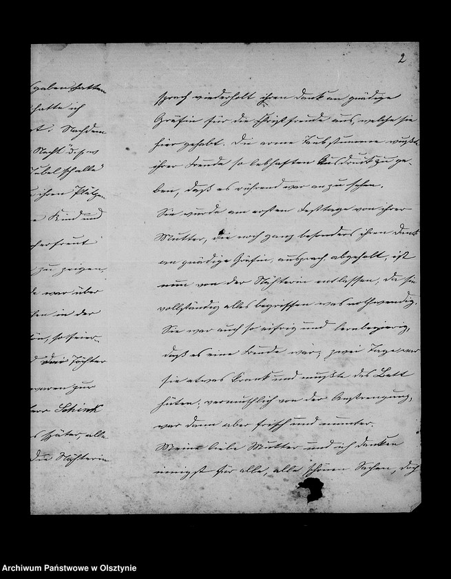 image.from.unit.number "/Monatsberichte der Waisenmutter Louise Lamprecht üer das Mädchenwaisenhaus in der Vorstadt Drengfurth an Anna Gfin Lehndorff geb Gfin Hahn/"