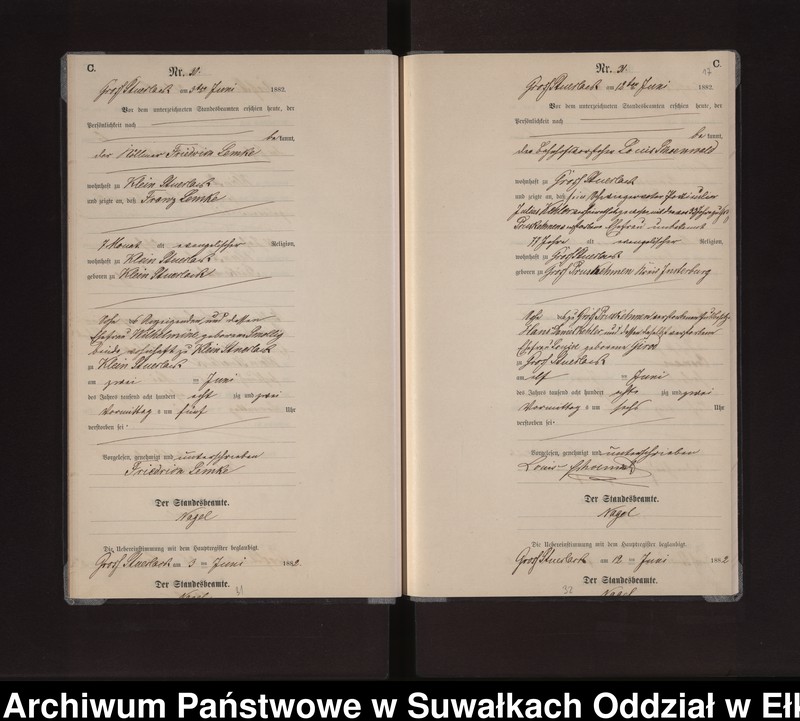 image.from.unit.number "Sterbe-Neben-Register des Preussischen Standes-Amtes Gross Stüerlack Kreis Loetzen"