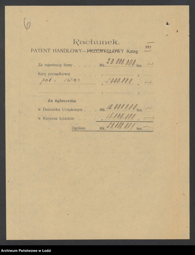 Obraz 8 z jednostki "Uszer- Józef Opatowski- drobna sprzedaż materiałów piśmiennych i galanterii"