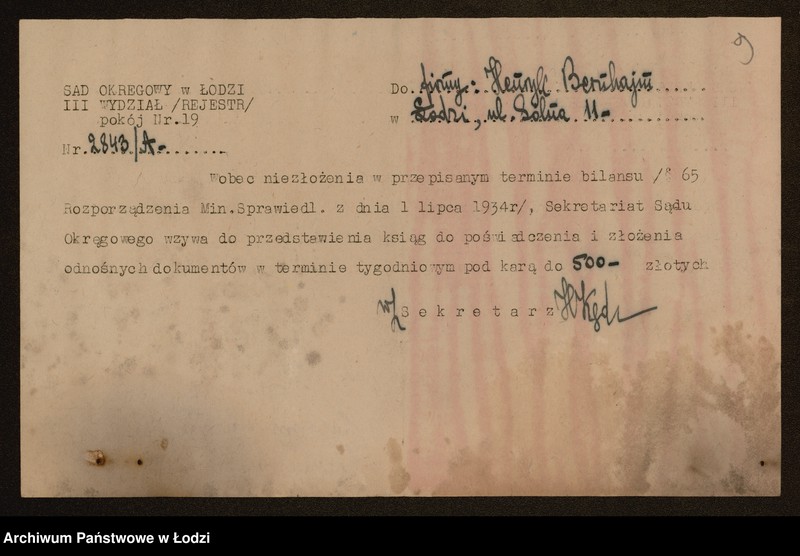 Obraz 11 z jednostki "Henryk Bernhajm – sprzedaż starzyzny"