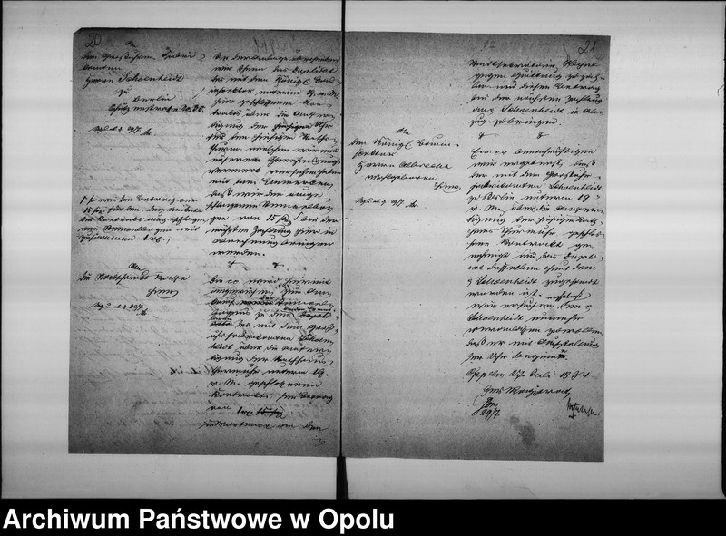 Obraz 16 z jednostki "Acta des Magistrats zu Oppeln betreffend: die Reparatur der Thurm-Uhr durch Garbe und Schoenheid und Anfertigung einer Neuen durch C. Weiss de Anno 1844"