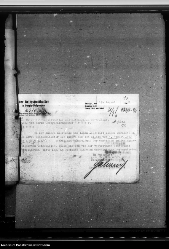 Obraz 16 z jednostki "Wertpapiere. Vermögen der Gemeinden. Liquidation der polnischen Sparkassen. Vorkriegsforderungen der Danziger Werft an die Gemeinden"