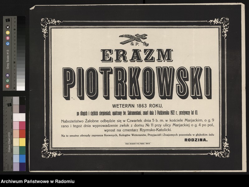 Obraz 13 z kolekcji "Powstanie Styczniowe. Druki i fotografie ku pamięci.111"