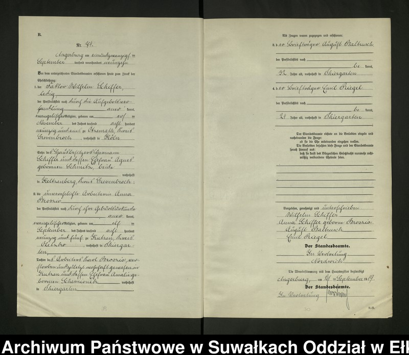 image.from.unit.number "[Heirats - Register (Neben - Register) Standesamt Angerburg einschl. der Bezirke, Gr. Strengeln, Prinowen und Kehlen Kreis Angerburg] No 60 bis 120"