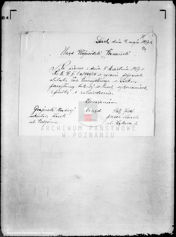 Obraz 18 z jednostki "/Towarzystwo Przemysłowe w Lasku powiat poznański/"