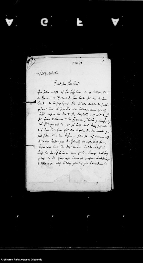 image.from.unit.number "/Briefe des Hauslehrers Dr. G. Molwitz an Anna Gfin Lehndorff/"