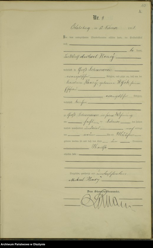 image.from.unit.number "Geburts-Haupt-Register Nr 1 - 85"