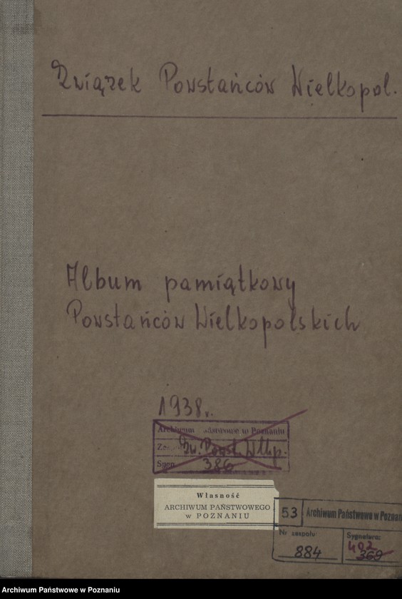 image.from.unit.number "Album pamiątkowy Powstańców Wielkopolskich [ze wstępem pt. "Organizacja i wybuch powstania w Nowotomyskim"]"