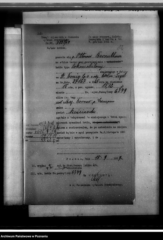 Obraz 19 z jednostki "Majątek Borowo pow. kościański własność O. Bernutha nr woj. kotła 6349"