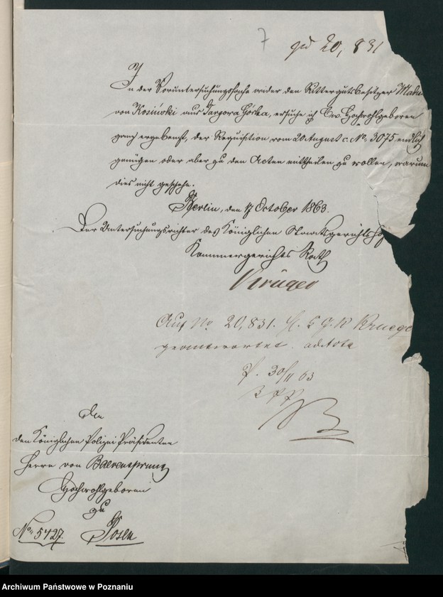 Obraz 10 z jednostki "A. betr. Wladislaus von Kosinski"