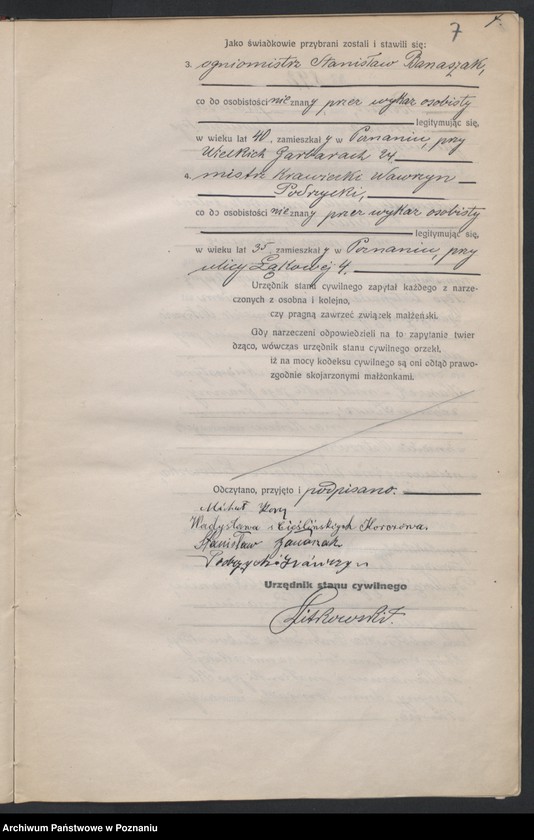 Obraz 9 z jednostki "Księga miejscowa małżeństw tom IV [Rejestr główny małżeństw]"