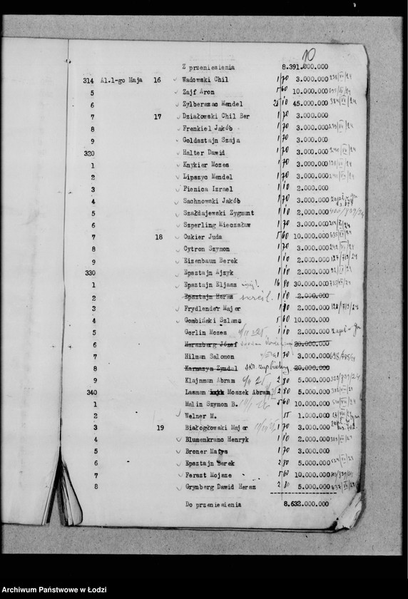 Obraz 13 z jednostki "Rejestr poborczy"