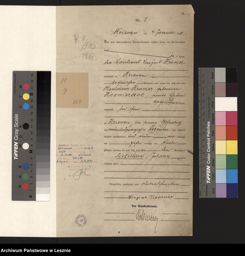 Obraz z jednostki "Księga urodzeń"