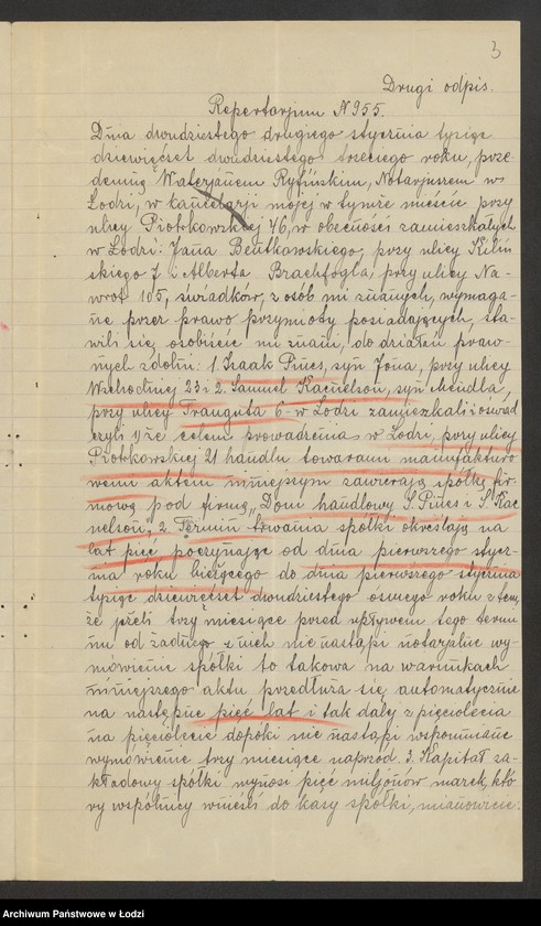 Obraz 5 z jednostki "Fdom Handlowy- I.Pines i S.Kacnelson- handel manufakturą"