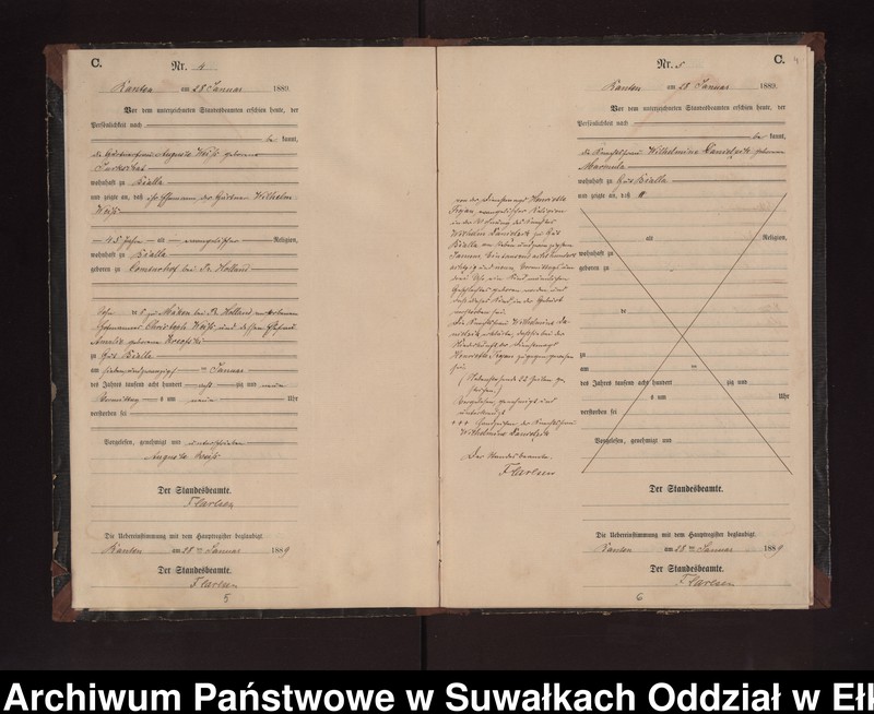 image.from.unit.number "Sterbe-Neben-Register des Preussischen Standes-Amtes Neuhoff Kreis Loetzen"
