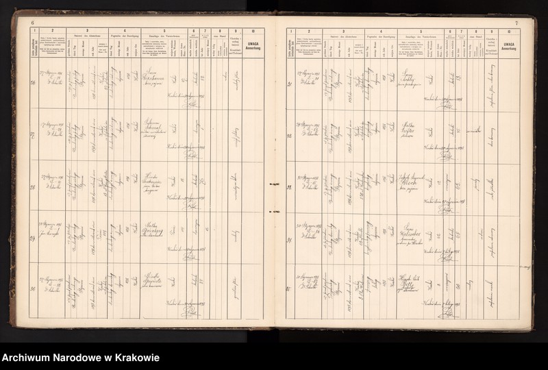 image.from.unit.number "Księga obejmująca wpisy wypadków śmierci Izraelitów w okręgu metrykalnym Krakowskim na rok 1898"