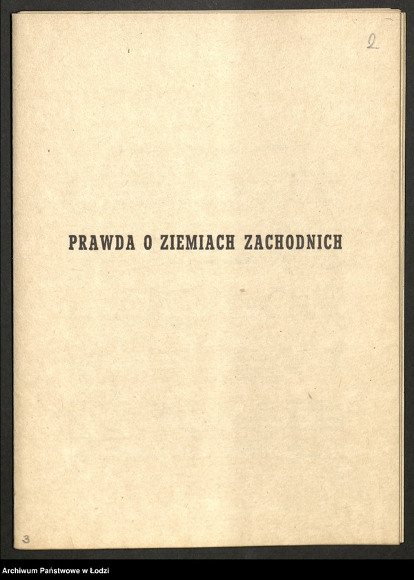 Obraz 3 z jednostki ""Życie Gospodarcze" (dwutygodnik - numer specjalny poświęcony gospodarstwu Ziem Odzyskanych), "Prawda o Ziemiach Zachodnich" -Mirosław Bezłuda"
