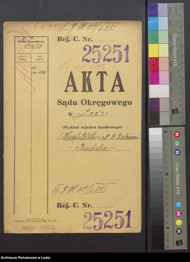Obraz 2 z jednostki "Osiarz Haufstädter, Moszek Beniamin Zalcman- sprzedaż drzewa budulcowego i stolarskiego"