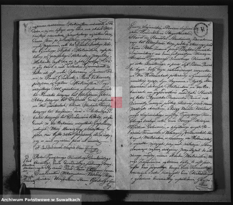 image.from.unit.number "Akta zaślubionych gminy seyneńskiey w roku 1824."