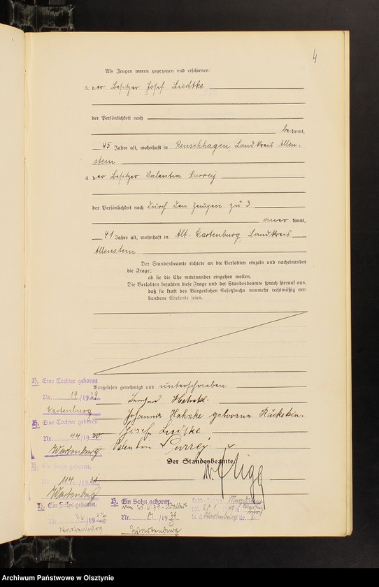 image.from.unit.number "Heirats-Haupt-Register Nr 1 - 25"