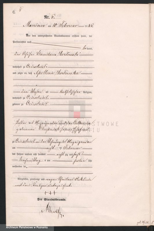 Obraz 9 z jednostki "Księga zgonów"