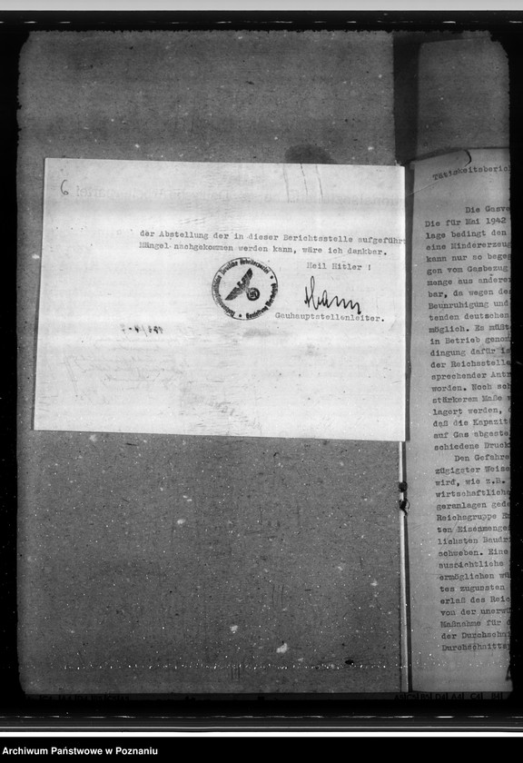 Obraz 10 z jednostki "Versorgung mit Gas. Friedensbau- Programm. Hafenanlagen. Wasserversorgung. Entwässerung. Mineralölbewirtschaftung. Gettofahrscheine"