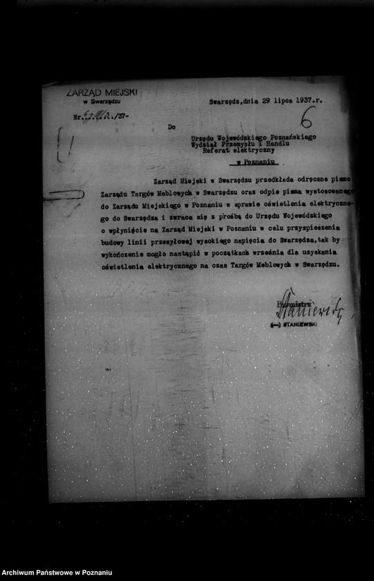Obraz 10 z jednostki "Wniosek o uprawnienie na zakład elektryczny miasta Swarzędza powiat poznański"
