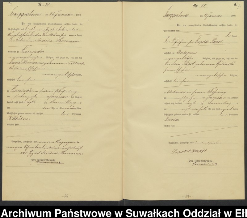 image.from.unit.number "Geburts-Haupt-Register des Königlich Preussischen Standes-Amtes Landgemeinde Marggrabowa Kreis Oletzko"